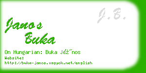 janos buka business card